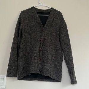 Grey SHEIN button up sweater